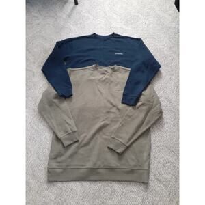 Mens XXL Navy And Olive Green XL Columbia Crew neck Sweatshirts